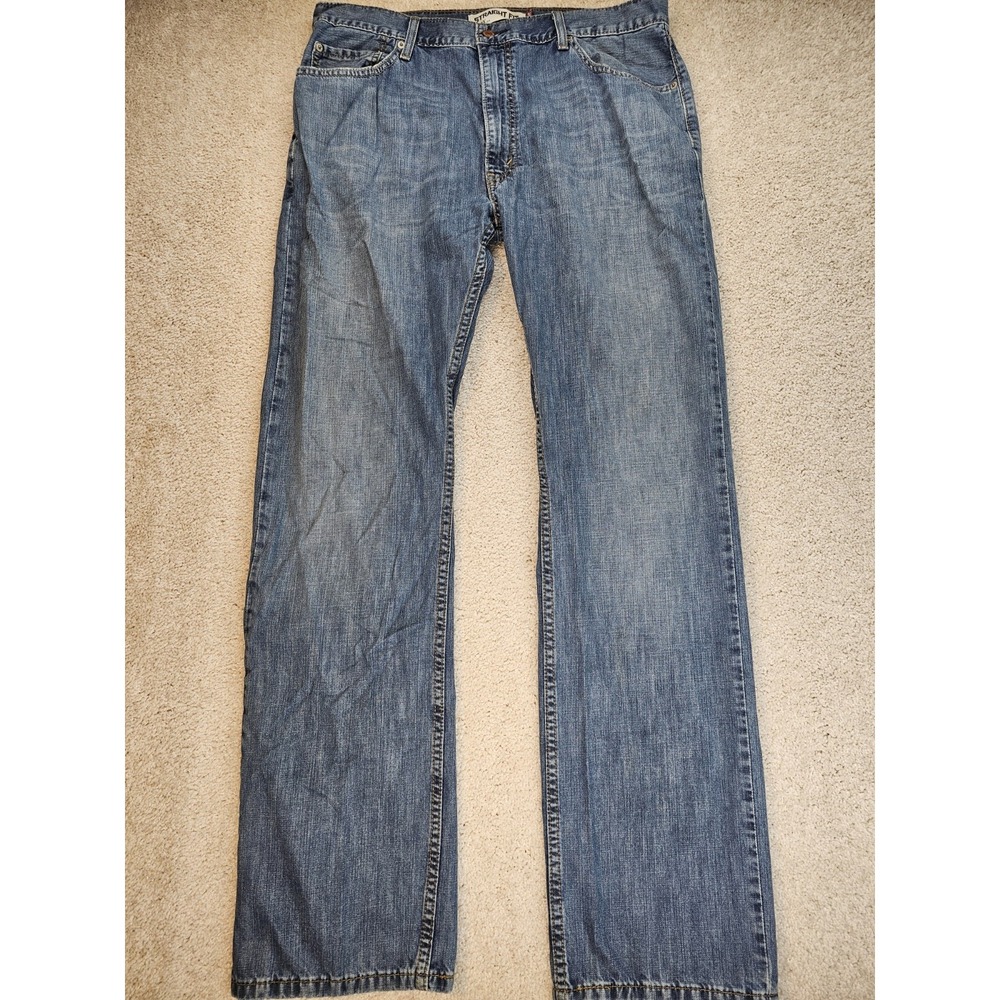 Levi's 505 Straight Leg Fit Jeans Men's 36x34 Blue Denim Classic Cotton